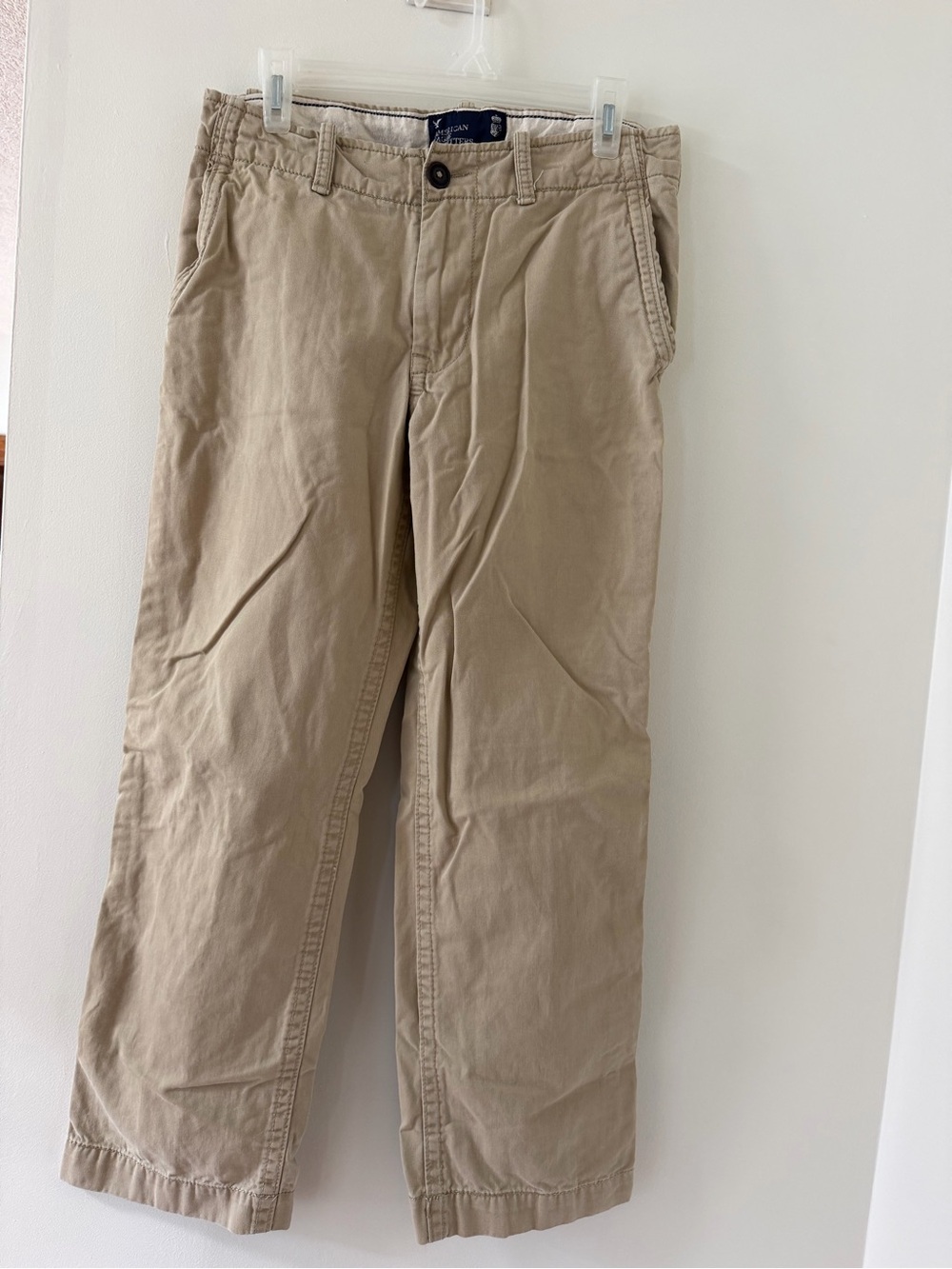 American Eagle Chino Pants Mens 30x30 Tan Good Straight Leg Cotton